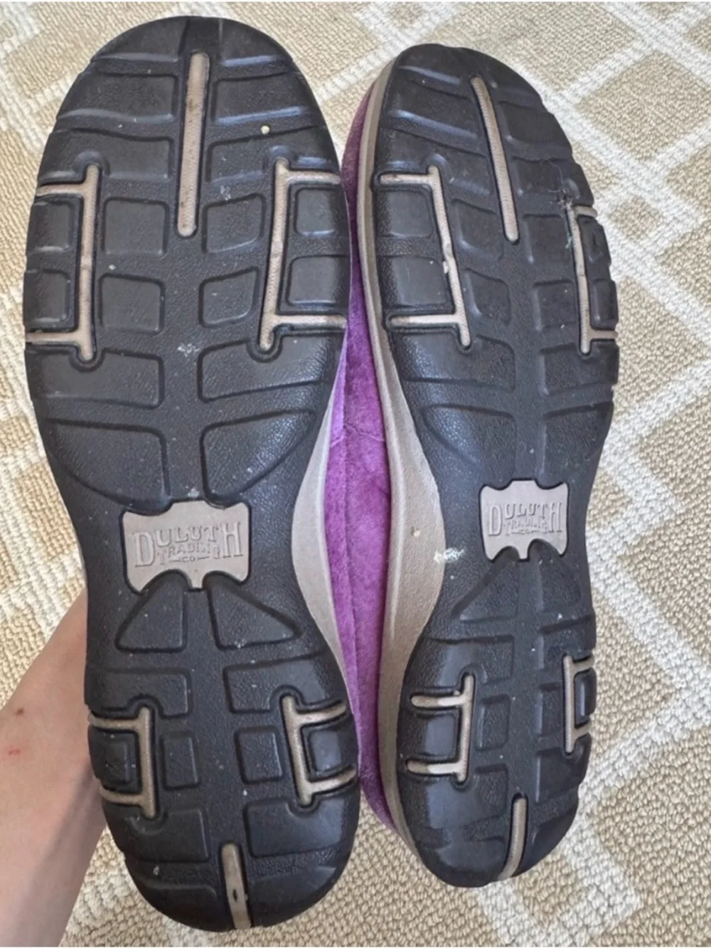 Duluth Trading Suede Ballet Flats Purple Comfort Shoes Size 8 - Picture 4 of 7
